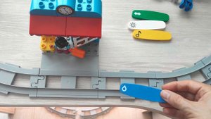 Часть 2 Lego Duplo паровой поезд 10874 Action bricks RUS