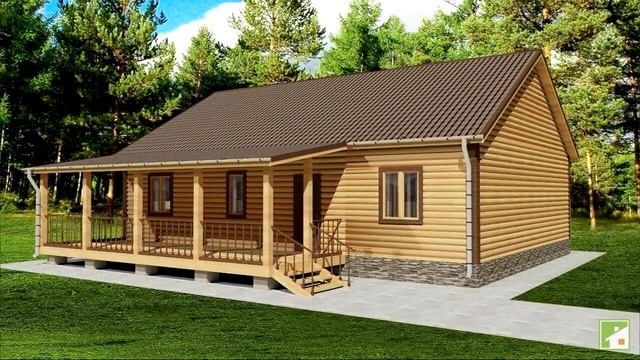 Выбираем современный проект дачного домика с верандой смотреть онлайн