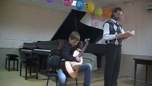 Выпускной экзамен в музыкальной школе.