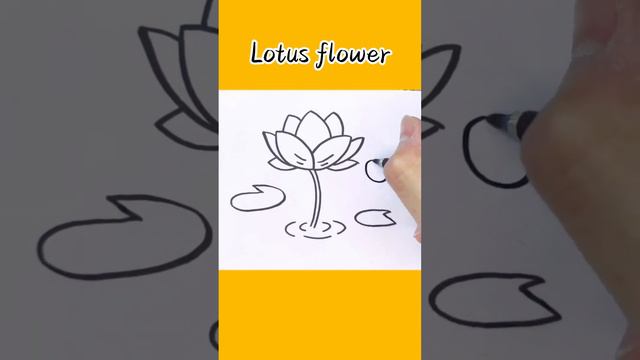 Lotus Drawing Step By Step