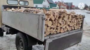 уаз самосвал выгрузка дров