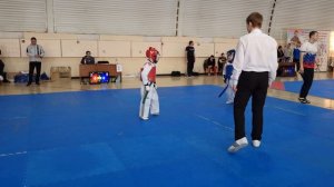 19.02.23 СК "Муромец", Мир детям, 27 кг. 1 бой Win: Важенин Артём VS Рогозин Сергей