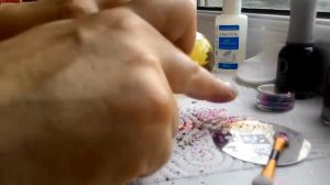 Дизайн ногтей втирка на обычном лаке