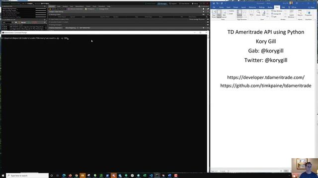 Kory Gill TD API with Python смотреть онлайн