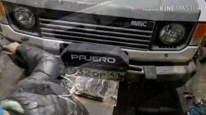 Установка механической лебёдки паджеро