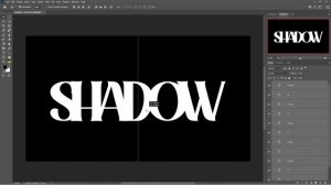 How to Make a Shadow Overlapping Text Effect - Quick Photoshop Tutorial