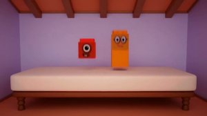 Five Little Numberblocks Jumping On The Bed | 5 Little Monkeys