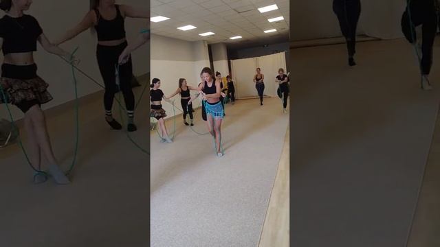 Гимнастика МК для любителей взрослых Танец со скакалкой @dance.camp.samara #самара #гимнастика