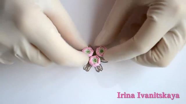 Ранункулюс (лютики) ✿ ПОЛИМЕРНАЯ ГЛИНА ✿ МАСТЕР КЛАСС: Polymer clay tutorial смотреть онлайн