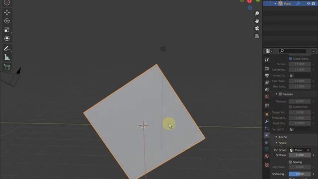 Симуляция ткани в блендере. смотреть онлайн