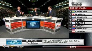 2012 NHL Draft 1st round part 4. Morgan Rielly #5, Hampus Lindholm #6, Mathew Dumba #7, Staal trade