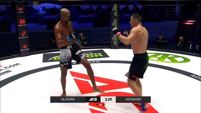 Эдналдо Оливейра vs. Артур Астахов | Ednaldo Oliveira vs. Artur Astakhov | ACA 152 смотреть онлайн