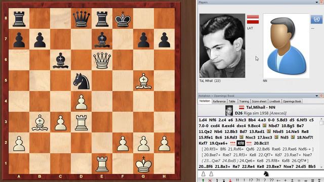 Шахматы. БЛЕСТЯЩИЙ ХОД Михаила Таля из сеанса одновременной игры! смотреть онлайн