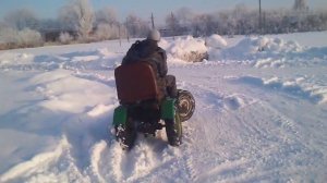 минитрактор из мотоблока Зубр