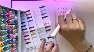 Распаковка маркеров @arrtxglobal  и рисуем портрет маркетами