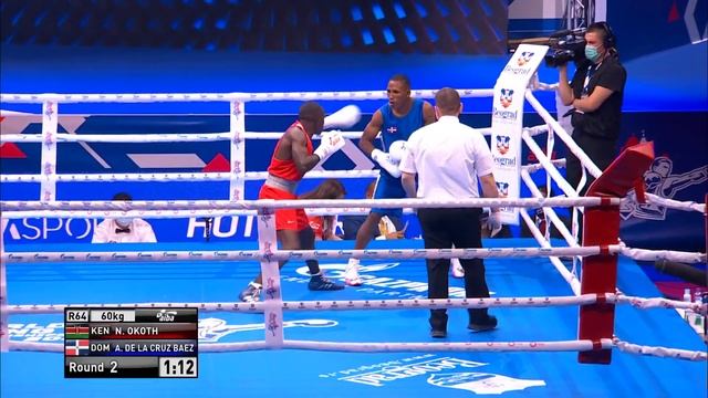 Day 3 (60kg) OKOTH Nicholas (KEN) vs DE LA CRUZ BAEZ Alexy (DOM) | AIBA WCHs 2021 смотреть онлайн