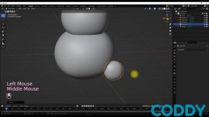 Blender. Модель снеговика в программе Blender