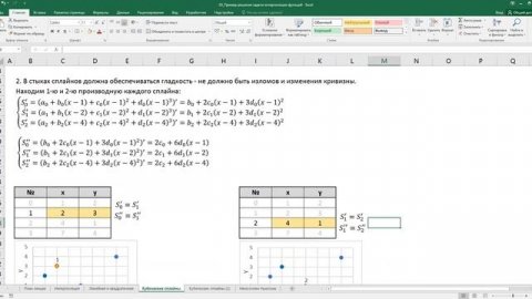 4.1 Интерполяция кубическими сплайнами