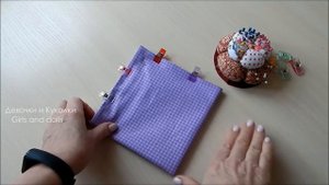 Сама удивилась.10 карманов из квадрата. Оригинальный подарок из ткани. Органайзер для рукодельницы.