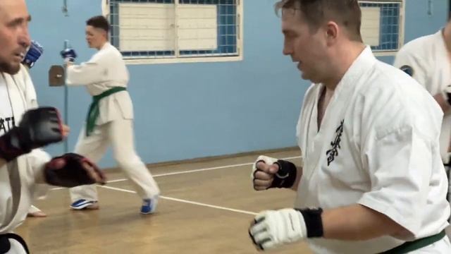 Кёкусинкай каратэ Мурманск / Центр Поларбудо / Кумитэ / Работа на снярядах и Кумитэ (6.04.23)
