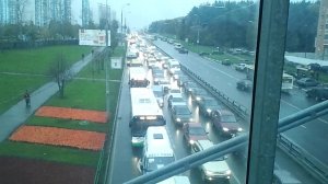 На Боровском шоссе пробка