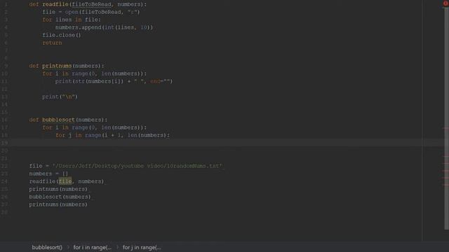 How to Code Bubble Sort in Python