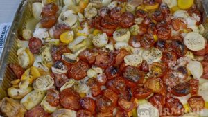 Кабачковая икра с помидорами и яблоками в духовке на зиму