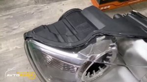 VW Touareg. Установка линзы Biled. Замена стекл. AvtoFara.kz