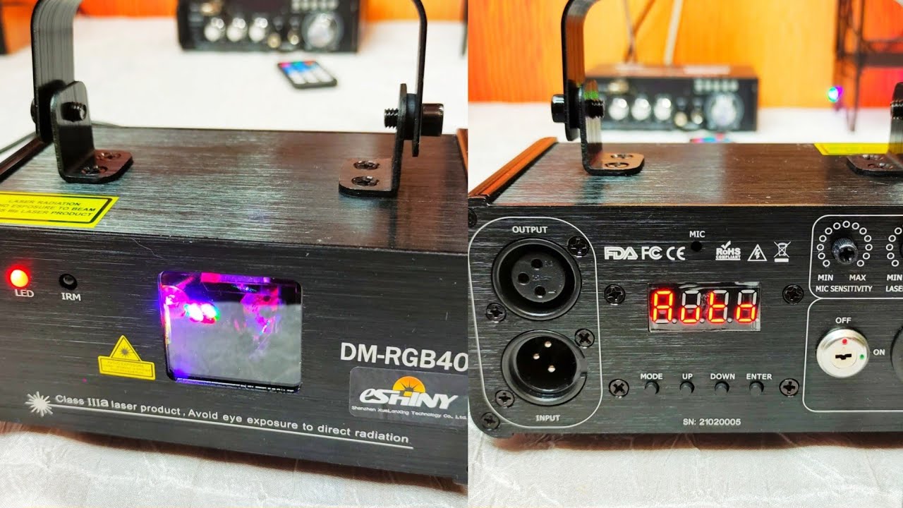 Лазерный сценический проектор ESHINY DM-RGB400 Laser Stage Projector