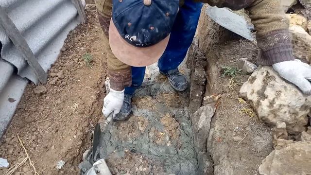 Кладка бутового камня в фундамент смотреть онлайн