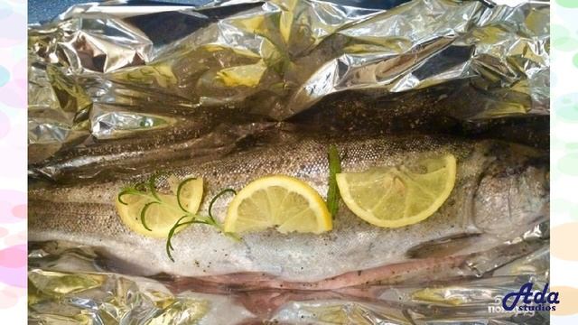 Форель с розмарином в фольге Рецепт, пошаговый, как приготовить, видеорецепт