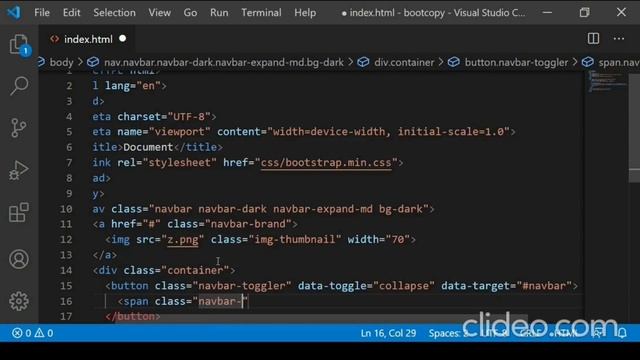 How to Make a Responsive Navigation Bar using HTML and Bootstrap.