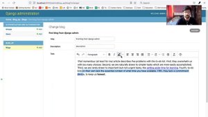 Adding TinyMCE (WYSIWYG) to Django Blog | Adding image plugin to TinyMCE | Learn21