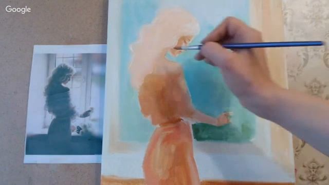 Летнее утро. Пишем картину маслом смотреть онлайн