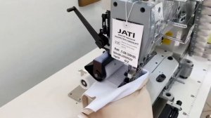 JATI JT-008-12064/VWL - 12-и игольная швейная машина с цилиндрической платформой для обработки пояс