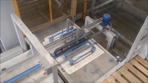 Паллетайзер. Паллетирование мешков. Цемент