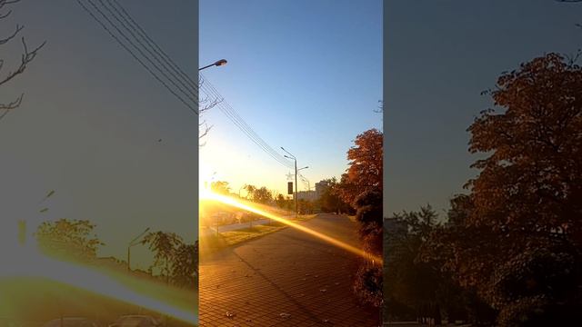 КРАСИВЫЙ РАССВЕТ В МИНСКЕ! ОКТЯБРЬ! BEAUTIFUL SUNRISE IN MINSK! OCTOBER!