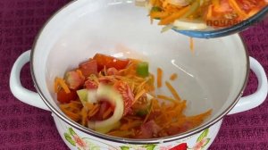 Салат "Огонек" на зиму: закатываю каждый год по 50 банок. Зимой будет вкусно, вы не представляете!