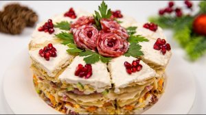 НОВИНКА!!! Закусочный торт на ДЕНЬ РОЖДЕНИЯ - ГОСТИ Ахнут от этой ЗАКУСКИ на ПРАЗДНИЧНЫЙ СТОЛ