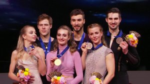 Танцевальная пара Виктория Синицына и Никита Кацалапов завоевали серебро Чемпионата мира по фигур...