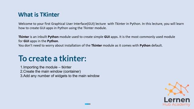 What is Tkinter? | Create Your First GUI Window in Python | Introduction to Tkinter Python