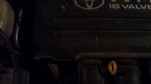 Стук 1zz на холостых на протгретом моторе