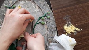 Скульптурная живопись МК " Орхидея" Sculptural painting