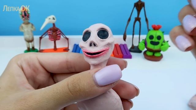 Лепка Момо из пластилина. Демоническая девочка | Making MOMO from clay