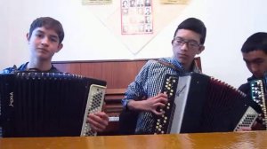 Саратовские переборы трио баянистов