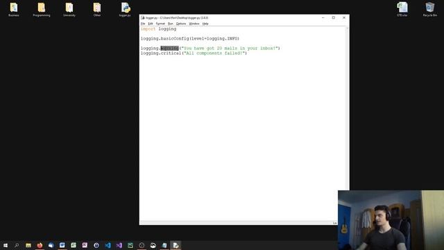 Python Intermediate Tutorial #11   Logging