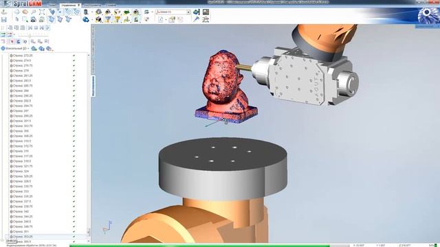 SprutCAM Ротационная обработка