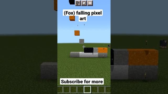 Minecraft (Fox) falling pixel art#shorts смотреть онлайн