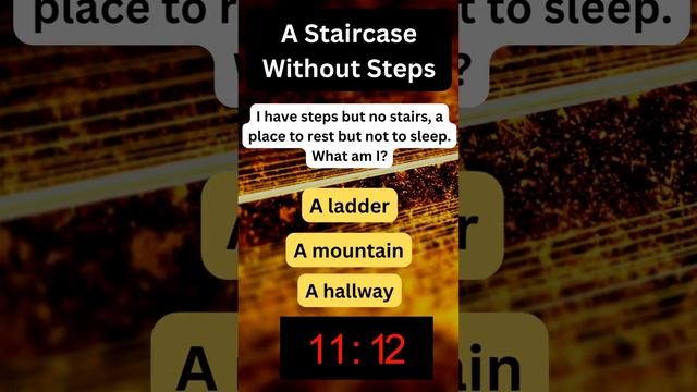 A Staircase Without Steps Can You Descend Me? #puzzles #quiz #brainteasers #shortvideo #math #logic