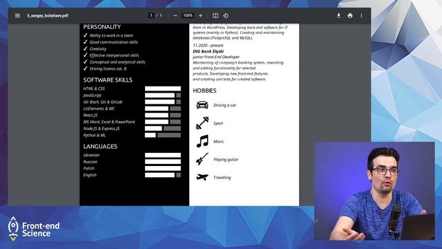 Разбор ваших резюме на должность Junior/Middle Frontend Developer #2